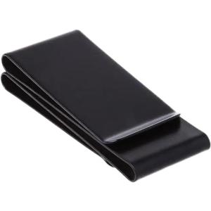 マネークリップ 黒 カードクリップ 3面 ステンレス 財布 カードホルダー シンプル ラグジュアリー( ブラック)｜horikku