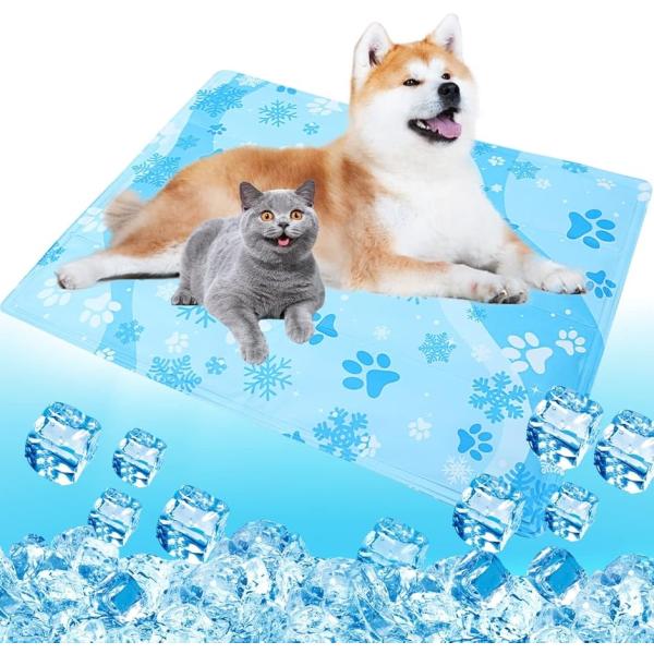 ひんやりマット 犬 猫 冷却マット ペット用 クールマット 涼しい 熱さ対策 接触冷感 防水 耐噛み...
