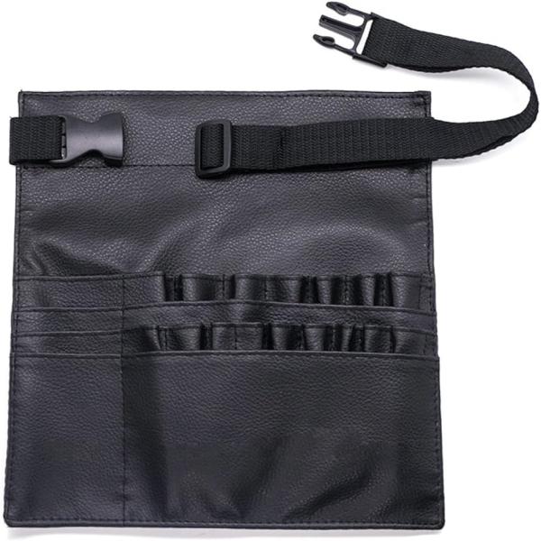 現場用 メイクブラシ 収納バッグ プロ用 メイクアップアーティスト専用 大容量 PU 片面 ウエスト...