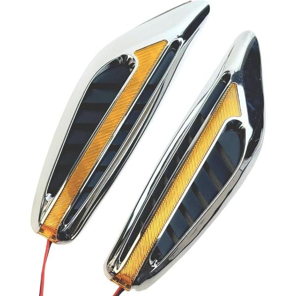 【互換品】LED ウインカー サイド マーカー 汎用 12V オレンジ レンズ アンバー 発光 メッ...