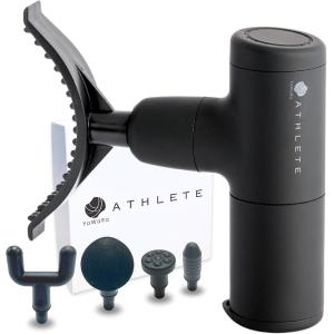 TeamOneDay プロトレーナー監修 YaWaRa ATHLETE ヤワラアスリート 筋膜リリースガン プレゼント(マットブラック)