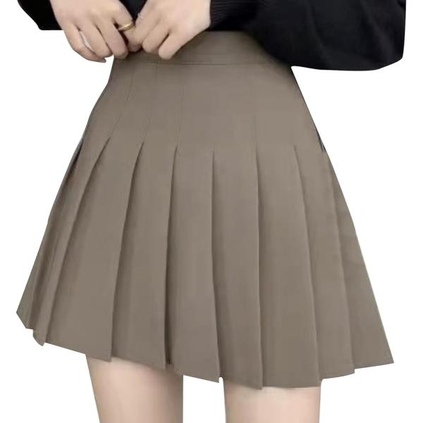 プリーツスカート ミニ インナー付き 制服 学生服 コスプレ 小学生 XXL( ベージュ,  2XL...