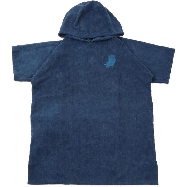 サウナポンチョ メンズ レディース マイクロファイバー サウナグッズ フリーサイズ (ネイビー,  ...