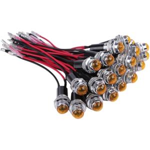 【互換品】24V LED パイロット ランプ ダイヤカット 20個セット 16mm 16φ インジケ...