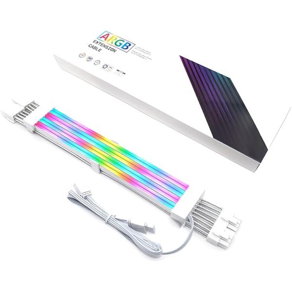 【互換品】LED ARGB 5v 3pin スリーブケーブル 延長ケーブル 30cm 電源 ゲーミン...