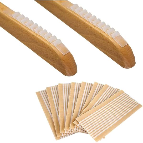 ハンガー用 滑り止め ゴムシール 簡単 取り付け 目立たない シリコン製 (乳白色(半透明),  8...