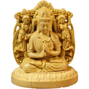 仏像 陶器製 2体組 金仁王像 ア1体とウ1体のセット 規格 大 日本製