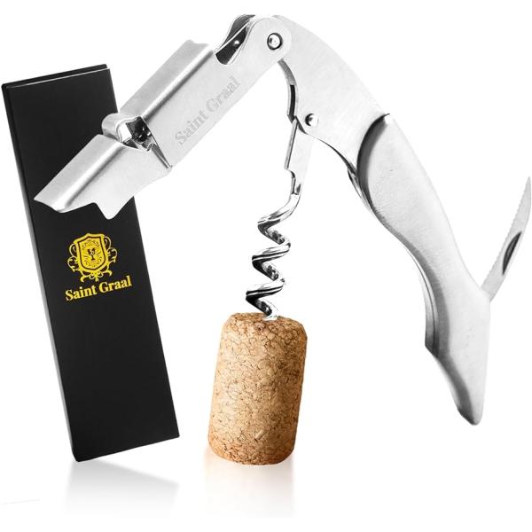 ワインオープナー ソムリエナイフ 栓抜き コルク抜き おしゃれ お酒 誕生日 プレゼント ギフト( ...