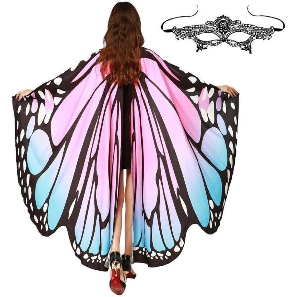 蝶の羽根 マント ハロウィン コスプレ 妖精 衣装 レディース ショール コスチューム 仮装