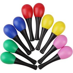 マラカス シェイカー 楽器 演奏 音楽 おもちゃ パーカッション 5色 10
