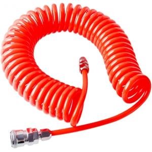 エアーホース スパイラル 内径8mm 外径12mm ワンタッチ カプラー