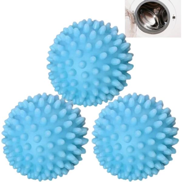洗濯ボール ランドリーボール 3個セット 乾燥機ボール 絡み防止 洗濯機( 青3)