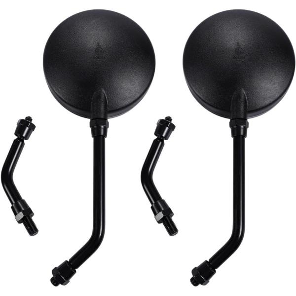 Z2 ショートミラー 左右セット ショートステー 正ネジ M10 (ブラック)