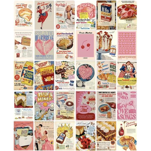 おしゃれで可愛い ポストカード 30枚セット はがきサイズ 北欧 韓国 海外 インテリア 雑貨 ミニ...