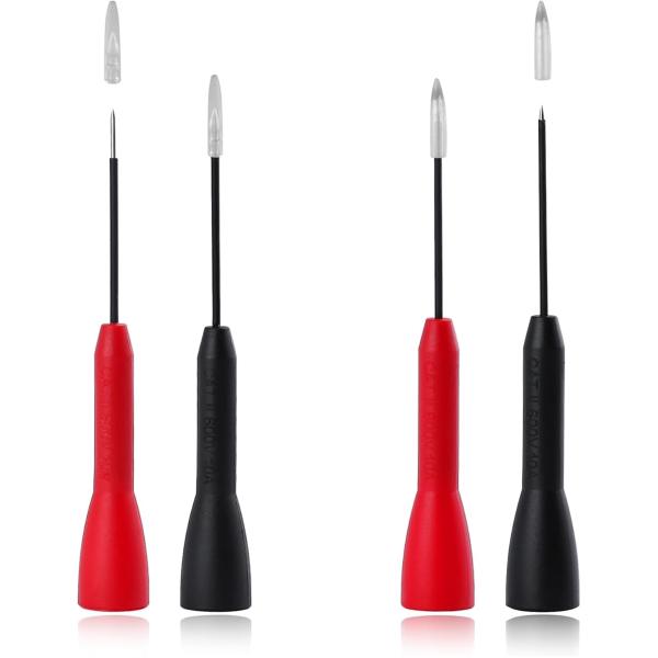 ニードルテストプローブ テスターリード マルチメータテストプローブ マルチメータプローブ 2個 フレ...