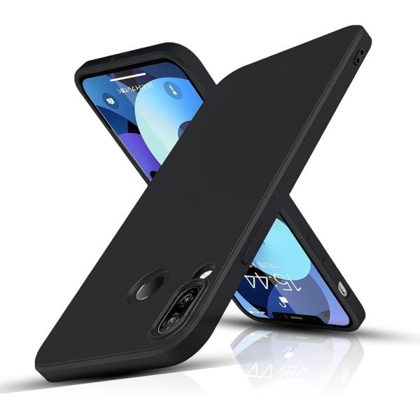 Huawei P20 Lite HWV32 Nova 3e ケース マットブラック携帯便利 カバー ...