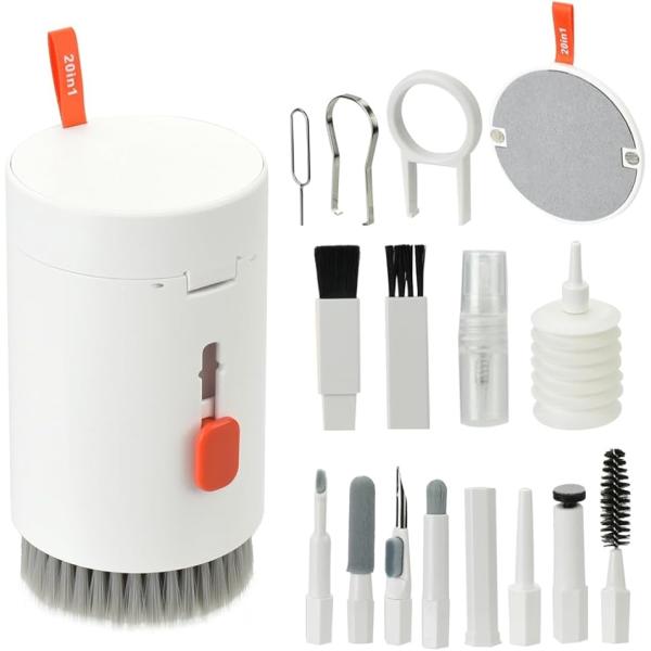 電子機器用クリーニングセット セルフメンテナンス 多機能 コンパクト 20in1 スマホ イヤホン ...