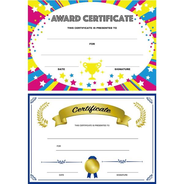 【互換品】 英語の賞状 表彰状 award certificate カード 英語の文例付き QRコー...