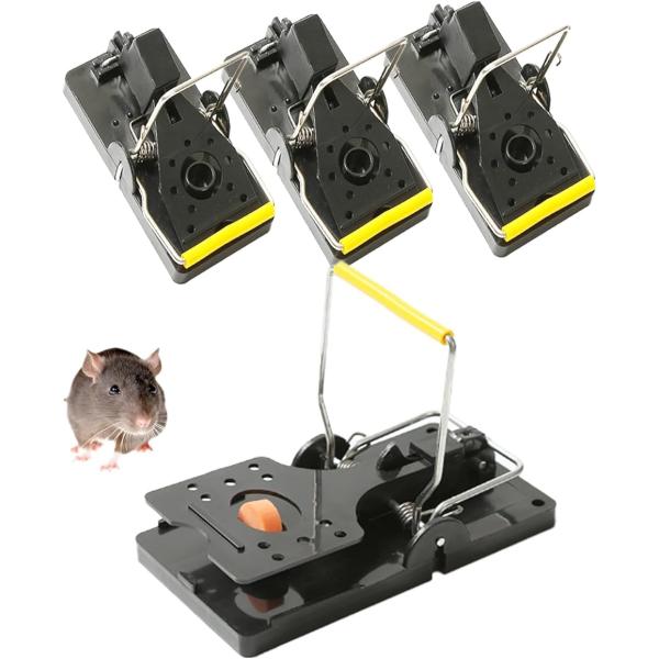 ネズミ捕り器 罠 トラップ 4個セット 鼠捕獲 害獣駆除 バネ式 ハクビシン ねずみとり( 大)