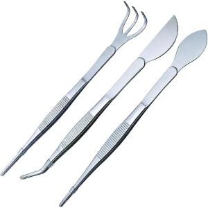ピンセット 多肉植物 盆栽 苔テラリウム ステンレス ガーデニング (3本セット)