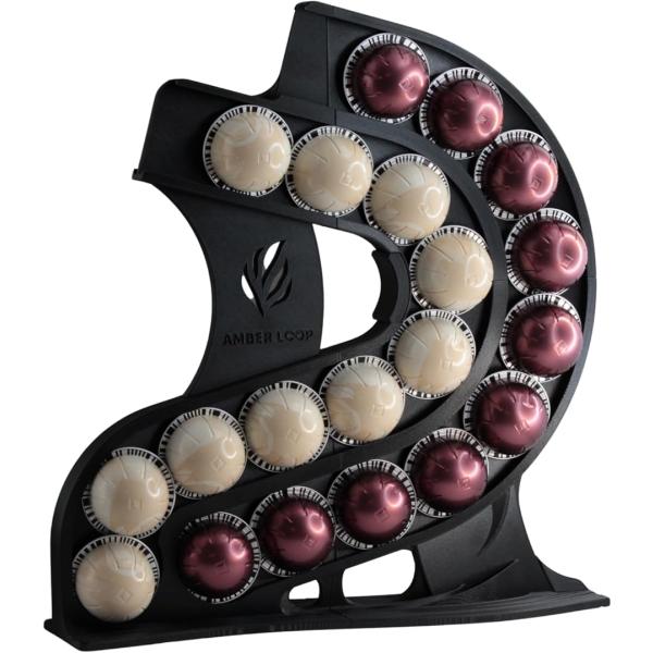 ネスプレッソ Nespresso ヴァーチュオ 対応 (ブラック,  約 幅11cm x 奥行35....