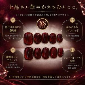 ネイルチップ ベリーショート 短め つけ爪 ハン...の商品画像