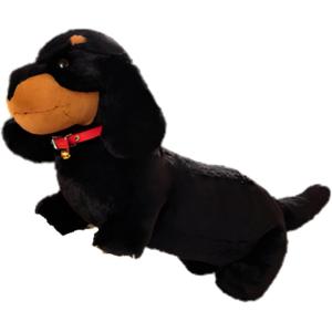 グレイスフル ダックスフント ブラック＆タン 犬 ぬいぐるみ 日本製 三
