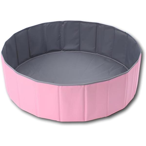 ボールプール 折りたたみ 室内用 直径80cm (ピンク)