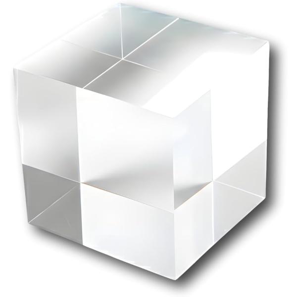 K9クリスタルガラス 透明キューブ 展示台 ディスプレイスタンド 撮影用 立方体 ベース (80mm...