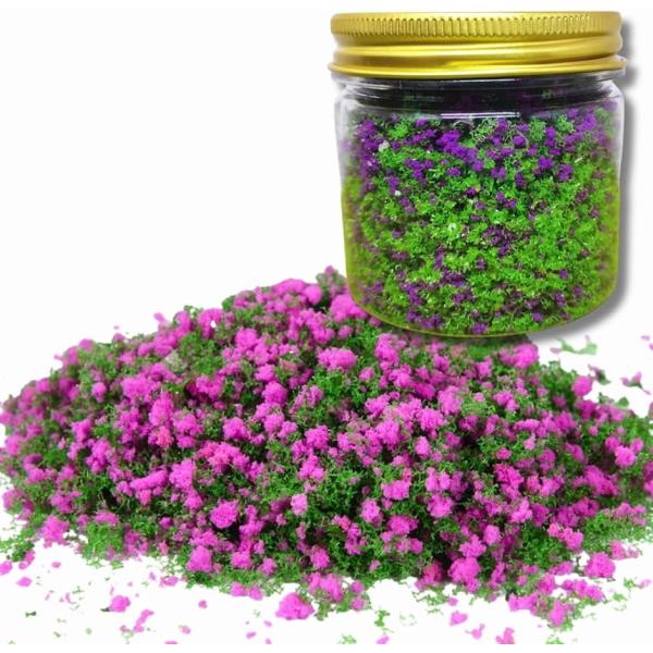 ジオラマパウダー ミニチュア お花畑 箱庭 (パープル)