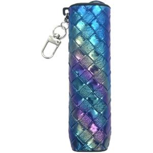 ケースcompatible with iqosイルマiワン用 レインボーグラデーション PU レザー ソフトシェル カバー (ブルー)