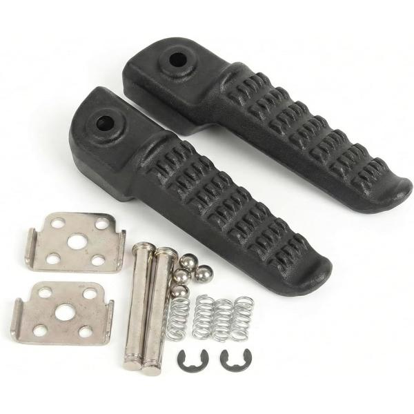 バイク ステップ バー カワサキ ニンジャ バリオス 対応 (マットブラック 艶消し,  ノーマル ...