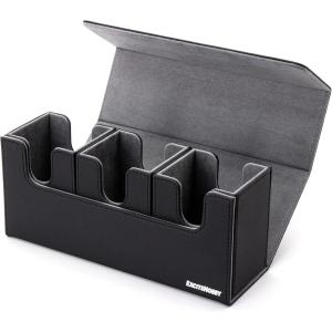 引退品トレーディングカード 約1500枚 スリーブ付きデッキ3個　値段交渉可能 楽天市場】デッキケース レザー 3個 マグネット 3重スリーブ 3つ 3列 3