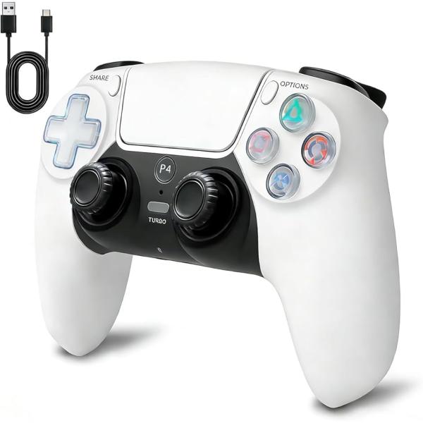 Ps4コントローラー pc 新版 大容量バッテリー ブルートゥース 無線/有線接続 6軸ジャイロセン...