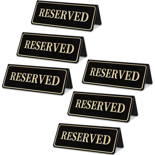 予約席プレート 業務用 Reserved スタンド サインプレート 卓上札 飲食店 カフェ 英語 (...