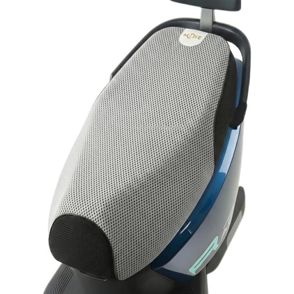 バイク シートカバー 3Dメッシュ スクーター 通気性 蒸れない 劣化防止 (グレー,  S： コン...