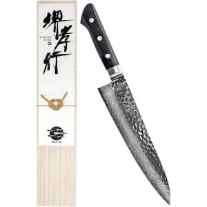 堺孝行 プロの料理人が愛用する包丁ブランド ダマスカス 牛刀 210mm 45