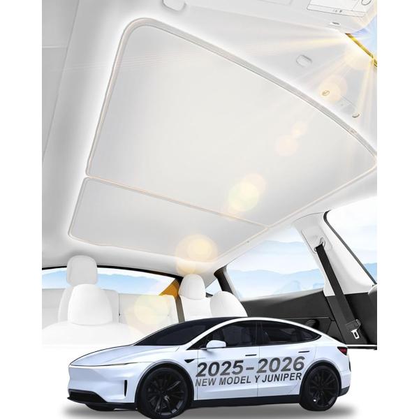 サンシェード テスラ モデルY ジュニパー 専用 アクセサリー ルーフサンシェード 日よけ 断熱 U...