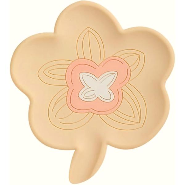 石鹸置き 石鹸ホルダー ソープディッシュ 花型 お花 かわいい 水切り 卓上収納 (アイボリー,  ...