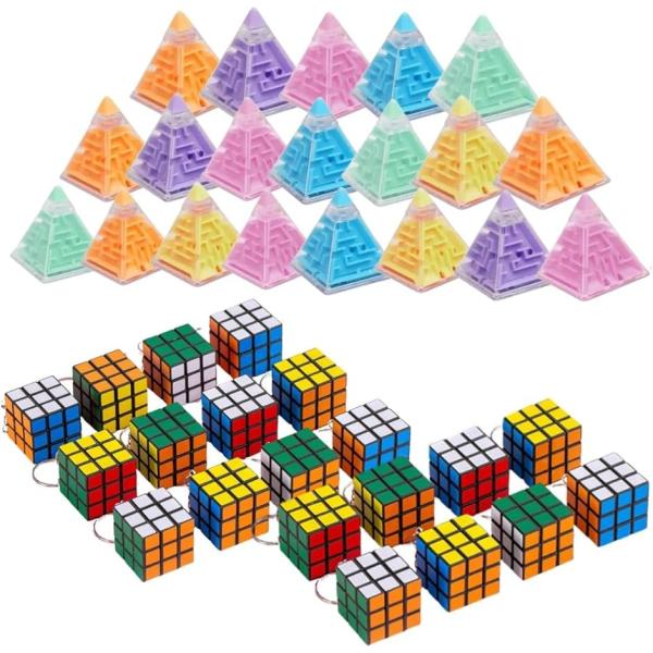 立体パズル ミニキューブ 立体迷路 キーホルダー 暇つぶし 景品 おもちゃ くじ (ミニキューブ20...