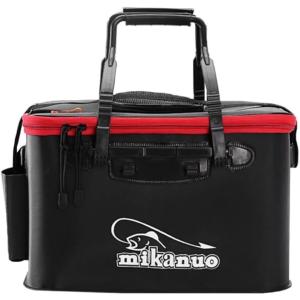 釣り バッカン バケツ 50cm 35L 折りたたみ 水汲み 釣り用 フィッシングバッグ ショルダー 魚 活かし 窓なし (ブラック)