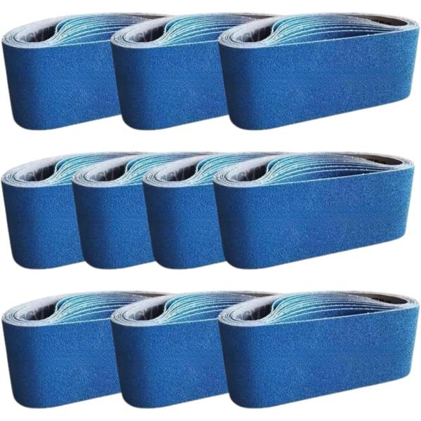 ジルコニア サンディングベルト 研磨サンドベルト 金属 ステンレス 木工 DIY (#80)