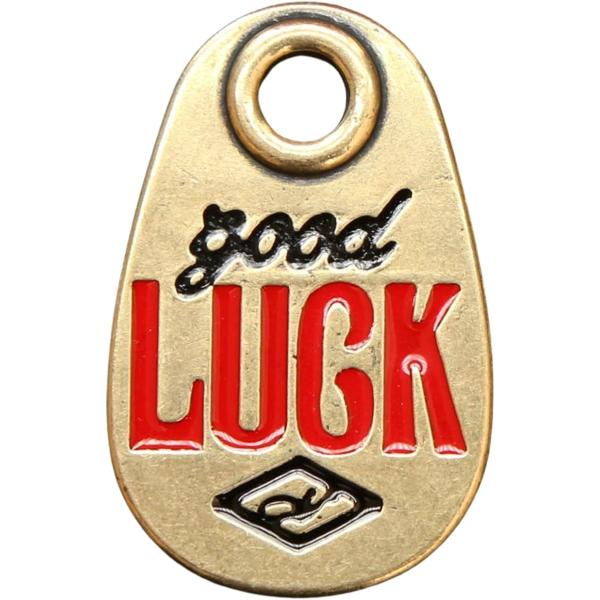 真鍮 キーホルダー グッドラック お守り メンズ アメリカン 35g 車 鍵 バッグ ギフト (レッ...