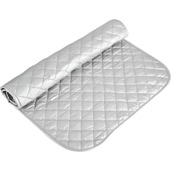 アイロンマット 折りたたみ アイロン掛けシート 卓上アイロン台 (シルバー,  48x80cm)