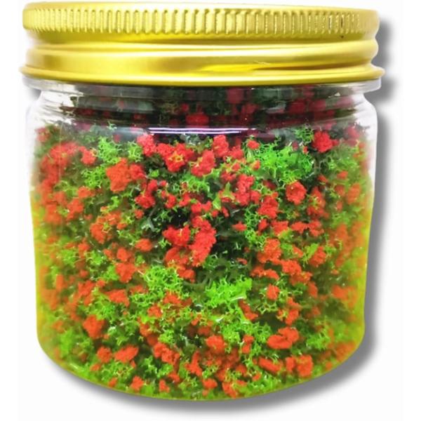 ジオラマパウダー ミニチュア お花畑 箱庭 (レッド)