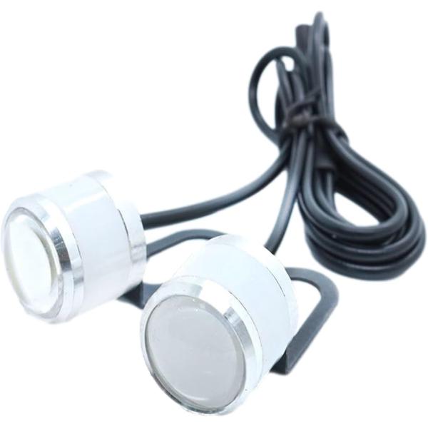 LED ストロボ ライト バイク用 防水 12V 2個セット(ホワイト)