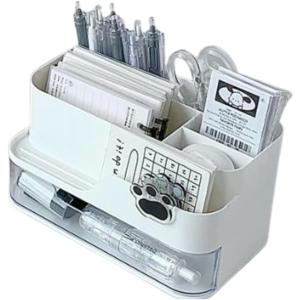 ペン立て デスクオーガナイザー (ホワイト)