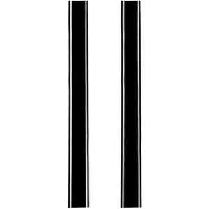 バイクステッカー ボディ ヘルメット タンク ストライプ ライン 4.5x50cm 2本セット(ブラ...