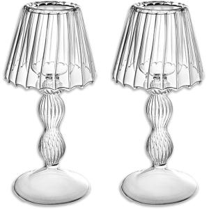 レトロガラスキャンドルホルダー