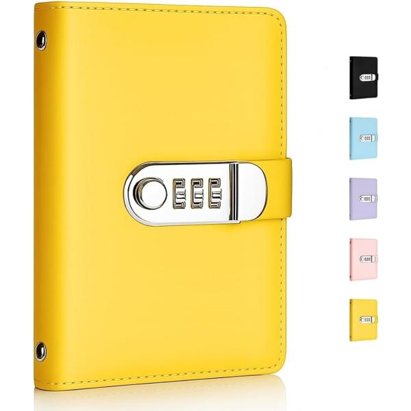 100万円貯まる貯金箱 お札 災害グッズ コンパクトサイズ(イエロー,  ロック有り)